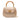 Beige Gucci Mini Metallic Calfskin Bamboo Night Satchel