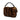 Brown Fendi Mini Zucca Shearling Chain Baguette Satchel