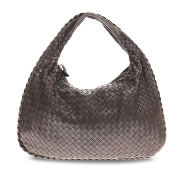Gray Bottega Veneta Medium Intrecciato Hobo Bag - Designer Revival