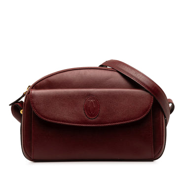 Red Cartier Must De Cartier Crossbody Bag - Designer Revival