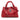 Red Bottega Veneta Mini Nappa Intrecciato Roma Satchel