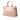 Pink Burberry Medium Leather and House Check Banner Satchel