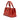 Red Bottega Veneta Mini Nappa Intrecciato Roma Satchel