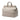 Grey Prada Vitello Daino Canapa Logo Frame Satchel