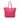 Pink Prada Tessuto Canapa Logo Tote