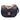 Blue Chanel Mini CC Quilted Calfskin Round Moon Messenger Flap Satchel