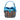 Blue Burberry Medium Mega Check Canvas and Leather Sycamore Hobo Satchel