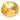 Gold Chanel CC Gold Plated Filigree Round Brooch