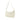 White Bottega Veneta Brushed Calfskin Intrecciato Cradle Fold Over Shoulder Bag