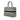 Black Dior Medium Canvas Houndstooth Embroidered Book Tote