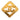 Gold Chanel CC Gold Plated Rhombus Diamond Brooch