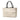White Bottega Veneta Medium Canvas Maxi Intrecciato Arco Tote