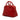 Red LOEWE Anagram Embossed Leather Amazona 75 Satchel - Designer Revival