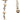 Silver Chanel CC Brass Strass Faux Pearl Baroque Chain Long Necklace