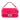 Pink Fendi Shearling Baguette Satchel