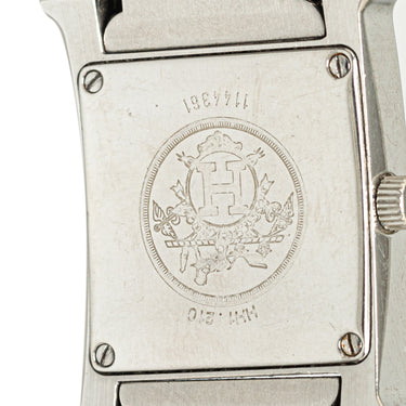 Silver Hermès Quartz Stainless Steel Heure H Watch