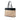 Beige Fendi Canvas Logo Cut Out Handle Shopper Tote Satchel