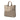 Brown Prada Vitello Daino Side Zip Convertible Tote Satchel
