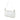 White Fendi Zucchino Canvas Pochette Shoulder Bag