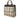 Beige Burberry House Check Canvas Convertible Tote Satchel