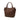 Brown Prada Vitello Daino Side Pocket Convertible Tote Satchel