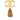 Gold Chanel CC Gold Plated Lava Tassel Brooch
