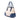 Blue Prada Small Saffiano Cuir Trimmed Canvas Double Satchel