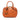 Orange Burberry Small Heritage Grain Check Embossed Orchard Bowling Bag Satchel