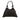 Black Fendi Zucchino Zebra Print Canvas Diavolo Trapezio Handbag