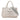 Gray Prada Small Denim Canapa Logo Satchel