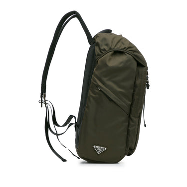 Green Prada Tessuto Re-Nylon Montagna Backpack - Designer Revival