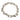Silver Louis Vuitton Stainless Steel Monogram Chain Bracelet L