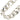 Silver Dior Brass CD Icon Chain Link Necklace