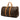Brown Louis Vuitton Monogram Keepall Bandouliere 50 Travel Bag