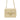 Gold Chanel Mini Square Classic Lambskin Single Flap Crossbody Bag