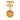 Gold Chanel CC Gold Plated Medallion Drop Pin Brooch