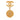 Gold Chanel CC Gold Plated Medallion Drop Pin Brooch
