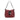 Red Fendi Zucca Canvas Double Flap Mamma Shoulder Bag - Designer Revival