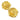 Gold Chanel CC Gold Plated Round Clip On Earrings