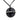 Black Hermès Leather and Brass Zodiac Pendant Necklace