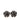 Black Chanel CC Brass Enamel Camellia Clip On Earrings