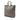 Brown Prada Vitello Daino Side Zip Convertible Tote Satchel