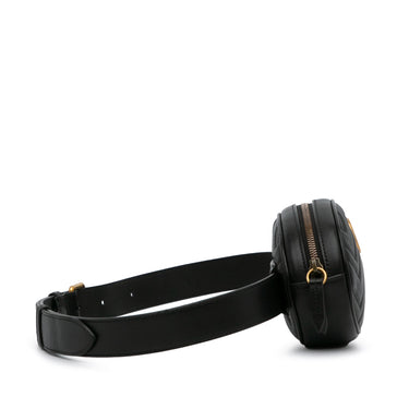 Black Gucci GG Marmont Matelasse Belt Bag