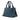 Blue Prada Denim Canapa Logo Satchel