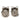 Pink Hermès Palladium Plated Enamel Cage dH Cube Push Back Earrings
