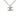 Gray Chanel CC Plated Brass Spike Pendant Necklace