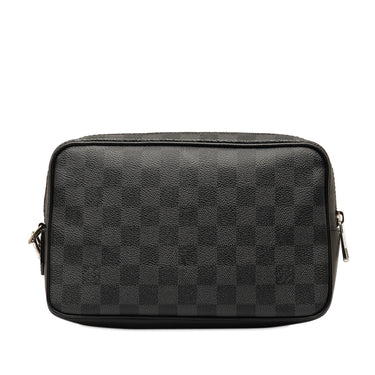 Black Louis Vuitton Damier Graphite Kasai Clutch Bag - Designer Revival