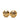 Gold Chanel CC Gold Plated Round Strass Clip On Earrings