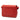 Red Chanel CC Quilted Calfskin Ruffle Strap Flap Crossbody Bag