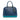 Blue Prada Bicolor Saffiano Lux Promenade Dome Handbag - Designer Revival